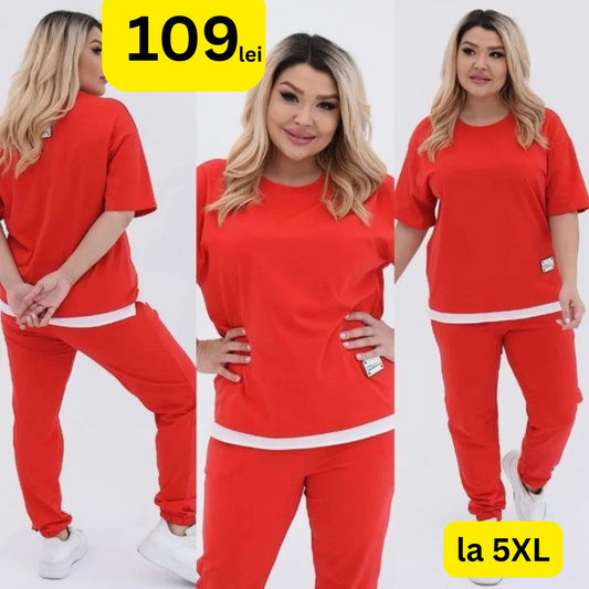 Set modern de primavara dama Nellie red